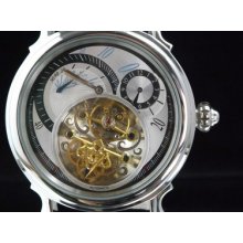 Graf Von Monte Wehro Limited Edition Amazing 21jewel Luxury Skeleton Leather