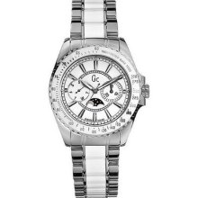 Guess Gc Collection Ceramic Swiss Sport Tachymeter Womens Ladies Watch I41005m1