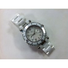 Guess I35003l1/09 Ladie's Watch Gc White Ceramic