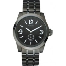 Guess Men's Stainless Steel Grey Steel Bracelet Mineral Glass Watch W17536g1