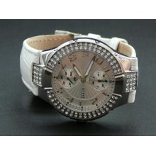 Guess Swarovski Crystals Leather Ladies' Watch