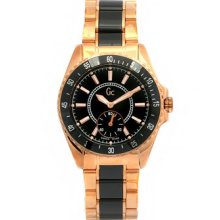 Guess Watches Women's Sport Two Tone Stainless Steel Black Dial 47003L