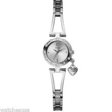 Guess Women's U85098l11 Silver Stainless-steel Quartz Watch With Silver Dial