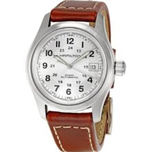 Hamilton H70455553 Watch Khaki Field Mens - Silver Dial Stainless Steel Case Automatic Movement