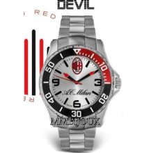 Haurex Clock Ac Milan M7393us1 Mod. Devil Coll.2013