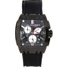 Haurex Italy Womens Mangusta Chronograph Black Ip Stainless Steel Case Watch