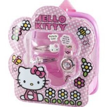 Hello Kitty Analog Watch & Hair Clips Gift Set