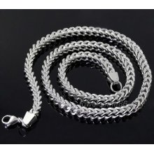 High Quality Silver Stainless Steel Square Curb Chain Fashion Men's Necklace
