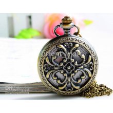 Hollow Out National Totem Pocket Watch Chain Retro Quartz Pendant Ne