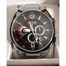 Hugo Boss Men Retrograde Chronograph Solid Stainless Steel 44mm 1512738