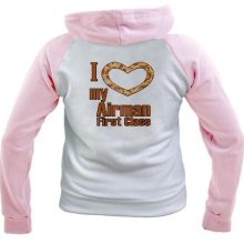 I Love My Airman First Class Womens sweatshirt