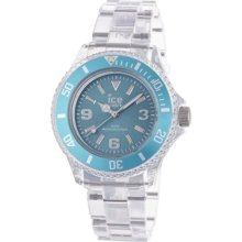 Ice-Watch Women's Ice-Pure PU.TE.S.P.12 Clear Plastic Quartz Watc ...