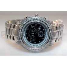 Iced Out Bling Joe Rodeo 4.30ctw Mens Diamond Watch