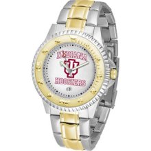 Indiana Hoosiers IU Mens Stainless 23Kt Watch