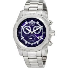 Invicta Mens Specialty Ii Collection Swiss Chronograph Blue Dial Bracelet Watch