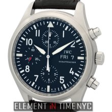 IWC Pilot Collection Pilot Chronograph Stainless Steel Black Dial 42mm