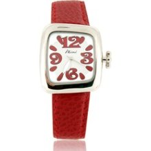 IZIMI HA977 Cartoon Leather Band Women/Kids Quartz Wrist Watch (Red)