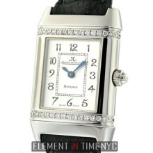 Jaeger-lecoultre Reverso Ladies Quartz With Diamonds Stainless Steel 21mm