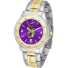 James Madison Dukes JMU Mens Two-Tone Anochrome Watch