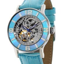 Jeanneret Ladies Sonja Blue Strap & Blue Mop Dial
