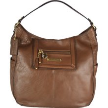 Juicy Couture Pippa Hobo Saturday Soiree Saddle (tan Brown) Leather Tote Bag