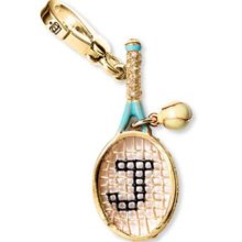 Juicy Couture Tennis Racquet RACKET BALL Charm For Bracelet Daydreame
