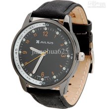 Julius Classic Luminous Male Watch Mens Vintage Table Quartz Watch 9