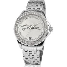 Just Cavalli Designer Women's Watches, Easy Calligraphy - Signature Crystal Bezel Date Watch