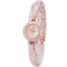 JW 3161 Gorgeous Water-proof Rhinestone Metal Quartz Movt Bracelet Wa