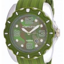 Kahuna Mens Khaki Silicone Watch K10-0009g 10atm 2