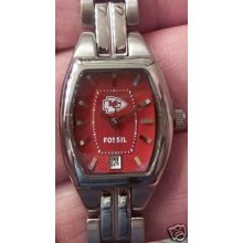 Kansas City Chiefs Fossil Ladies 3 Hand Analog Watch