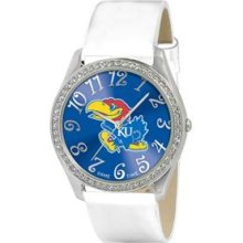 Kansas Jayhawks Ladies Glitz Watch