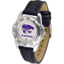 Kansas State Wildcats KSU Womens Leather Wrist Watch
