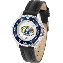 Kent State Golden Flashes Competitor Ladies Watch with Leather Band