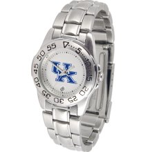 Kentucky Wildcats Sport Steel Band-Ladies Watch