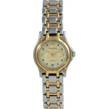 Krug Baumen 4122kl Ladies Marquis Two Tone Gold Dial Rrp Â£109