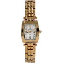 Krug Baumen Tuxedo Diamond Gold Stainless Steel Quartz Ladies Watch Rrp Â£109