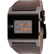 KT1109R1 01 THE ONE Mens Kerala Trance Brown Watch