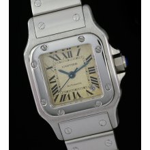 Ladies Cartier Santos Ss Galbee Automatic Stainless Steel Authentic Watch