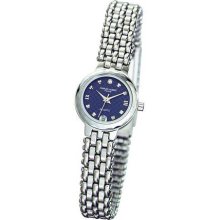 Ladies Charles Hubert Stainless Steel Blue Dial Watch No. 6716-E