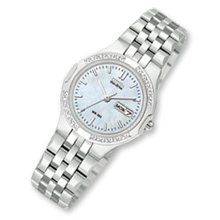 Ladies' Citizen Eco-Drive Corso Stainless Steel Watch with Diamond