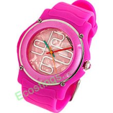 Ladies Good Sports Quartz Wrist Watch + Round Face