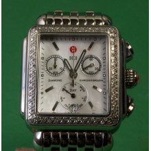 Ladies Michele Deco Chronograph Swiss Watch