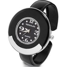 Ladies Trendy Black Tone Party Fashion Bangle Watch ...