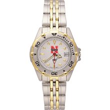 Ladies University Of Nebraska Watch - Stainless Steel All Star