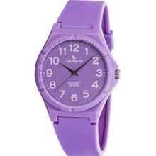 Laurens Italian Design Children's Purple Rubber Analog Watch