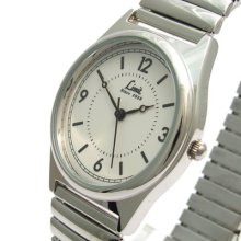 Limit Men's Classic Expanding Bracelet Watch Clear Dial Silvertone 5385