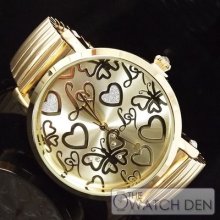 Lipsy - Ladies Gold Plated Stretch Bracelet Watch - Lp144