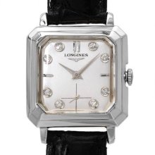 LONGINES Swiss Mechanical Diamond 14K Gold Watch