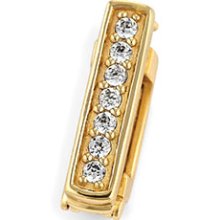 Lori Bonn Gold Bling Leather Bracelet Stopper